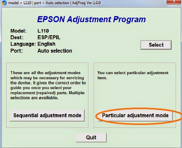 How do I reset my Epson printer?